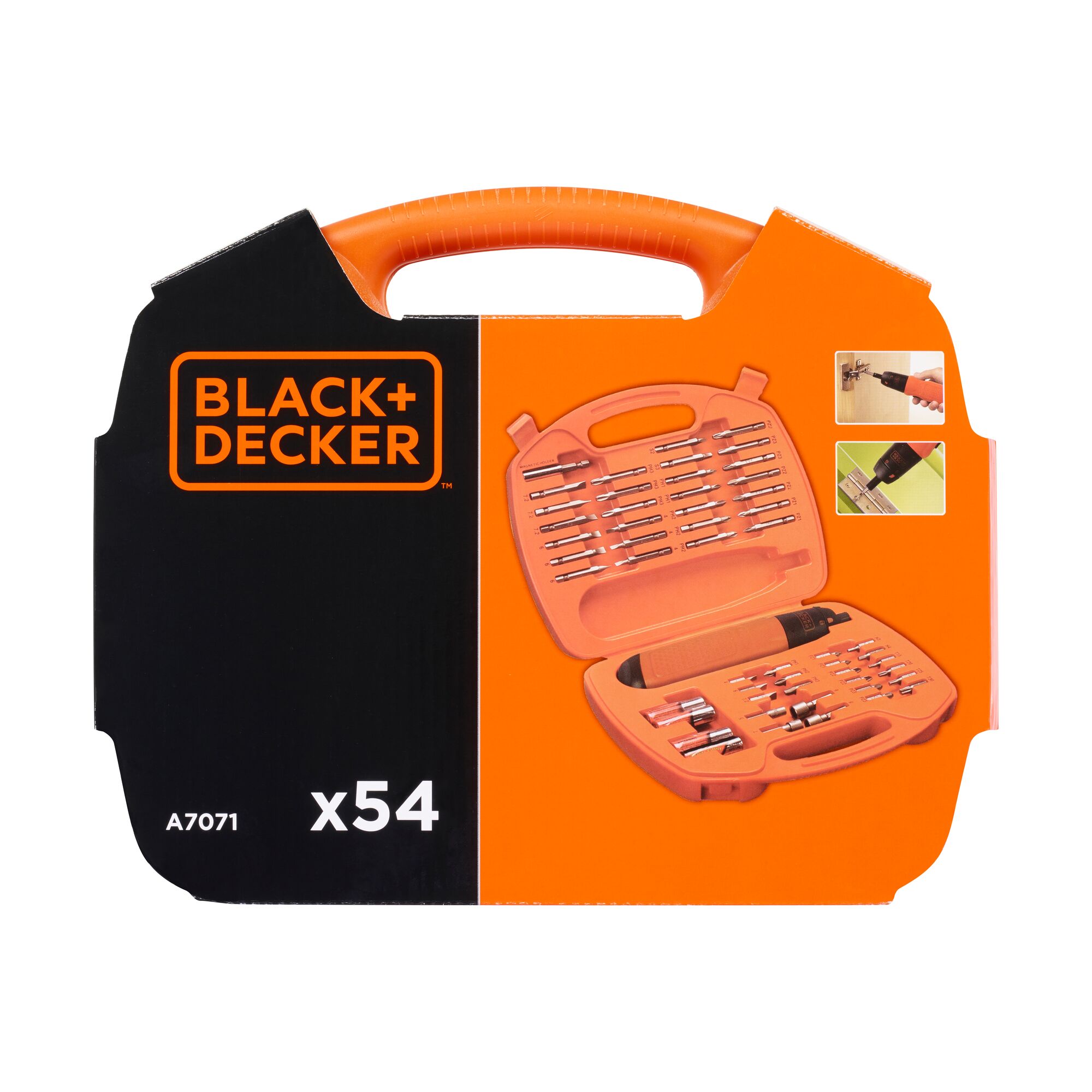 54 Piece Alkaline Screwdriver and Screwdriving Set BLACK DECKER