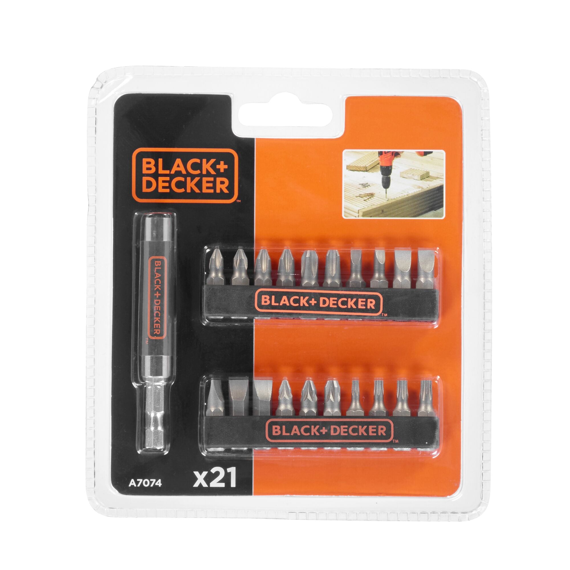 Black & outlet decker bit set