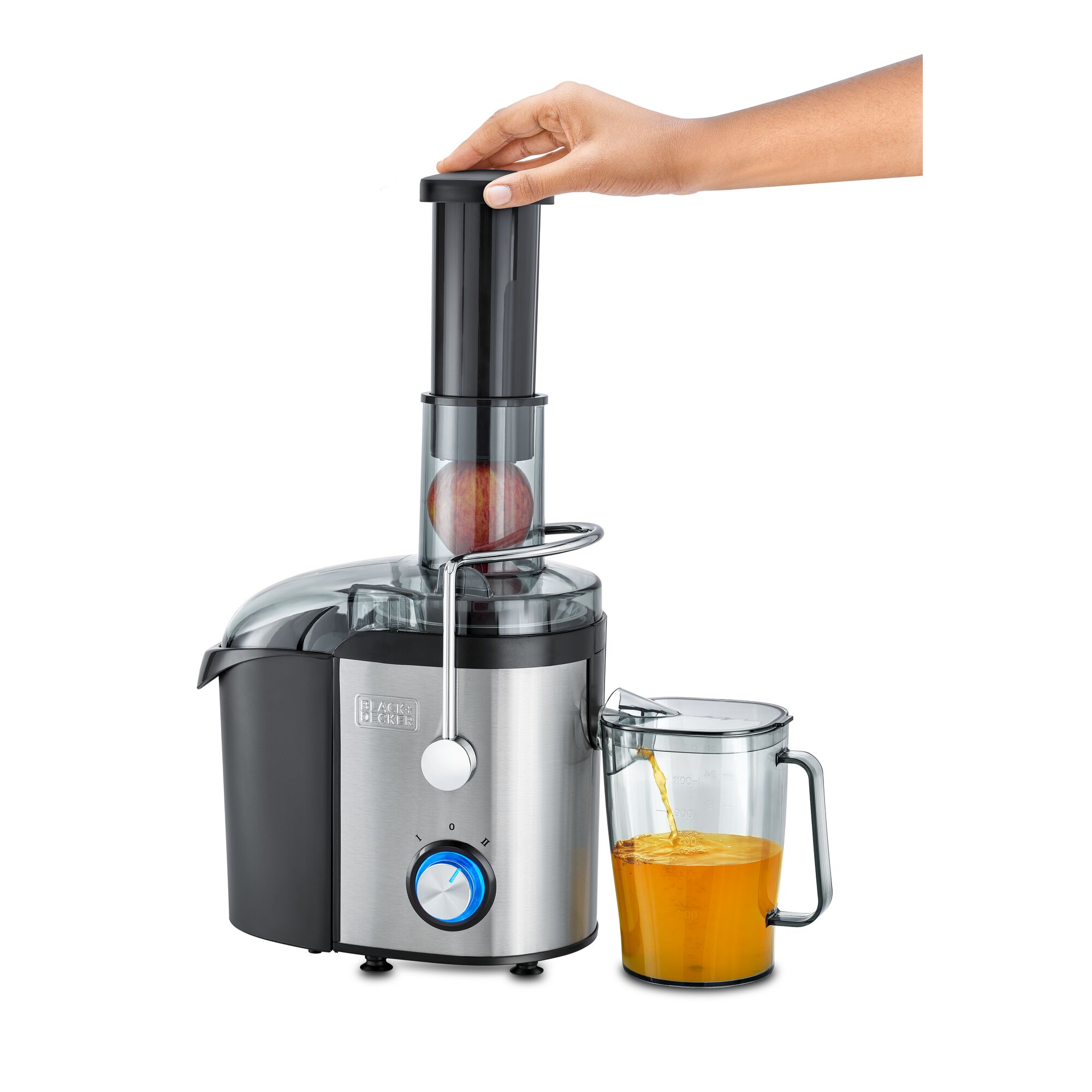 800W Full Apple Juice Extractor Stainless Steel BLACK DECKER