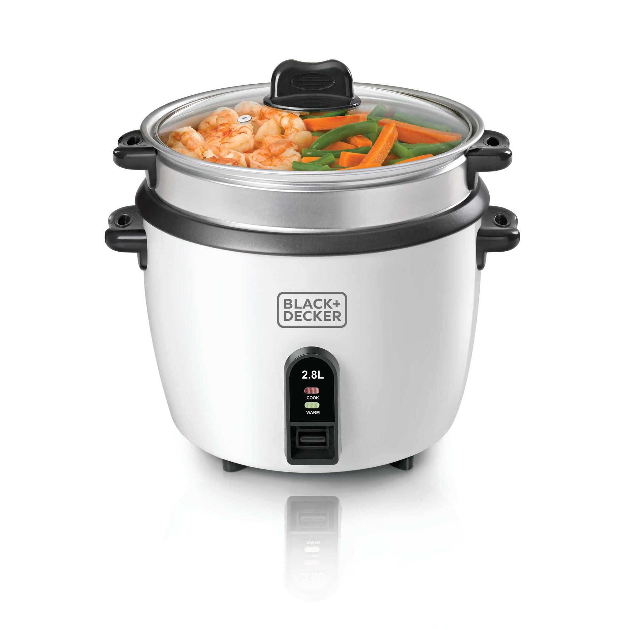 2.5 Ltr. Non Stick Rice Cooker with Glass Lid BLACK DECKER