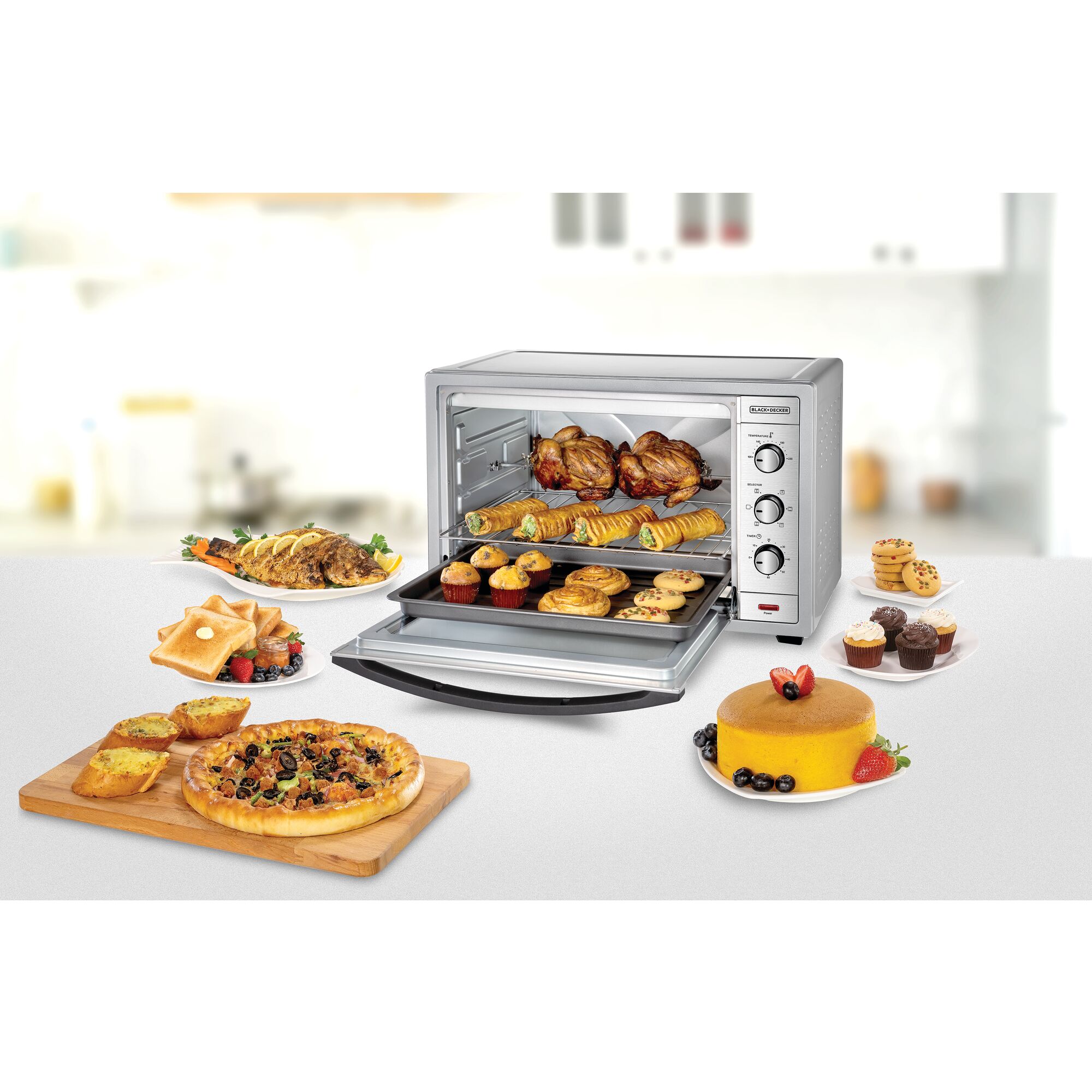 Oven toaster 2024 with rotisserie