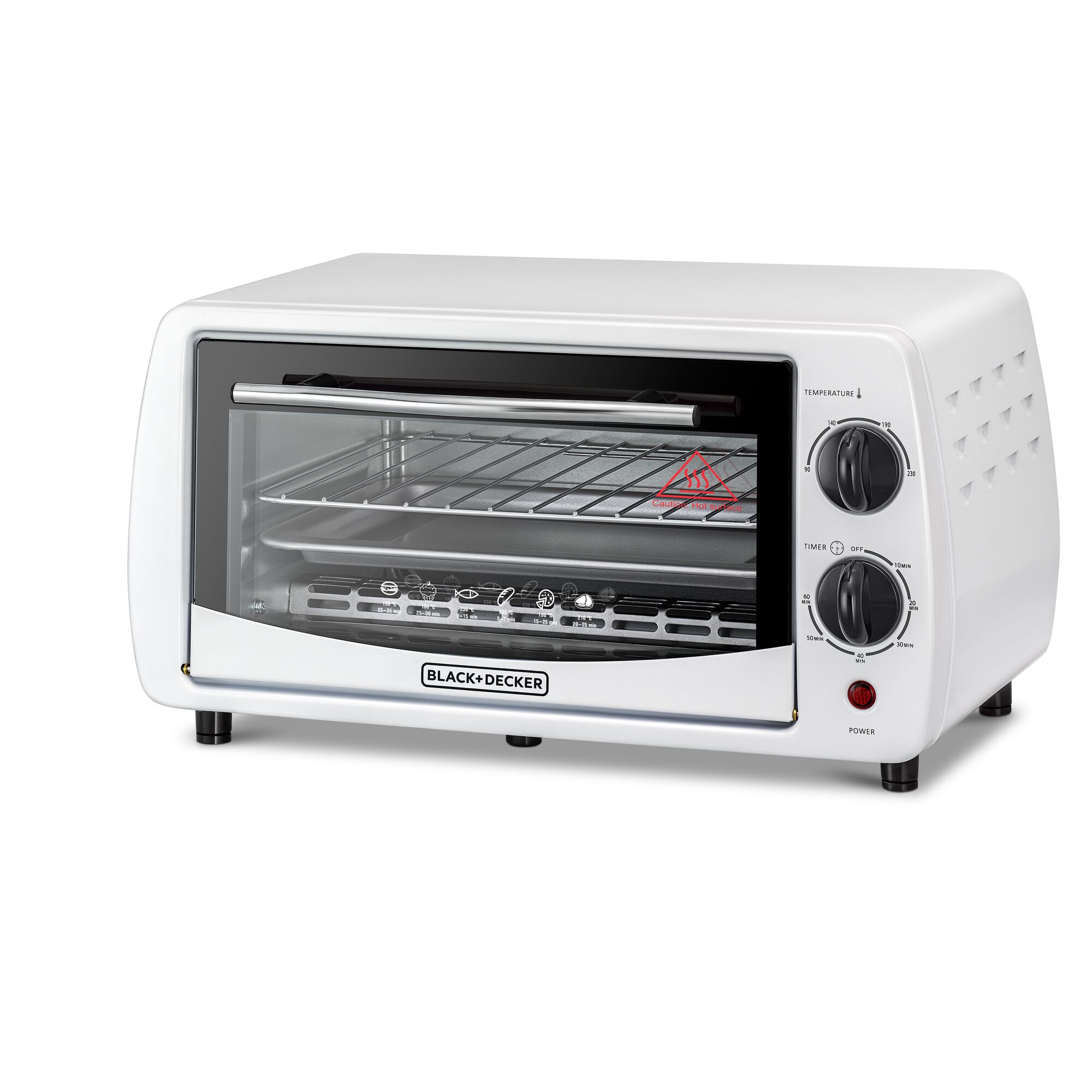 Black and decker shop toaster oven white